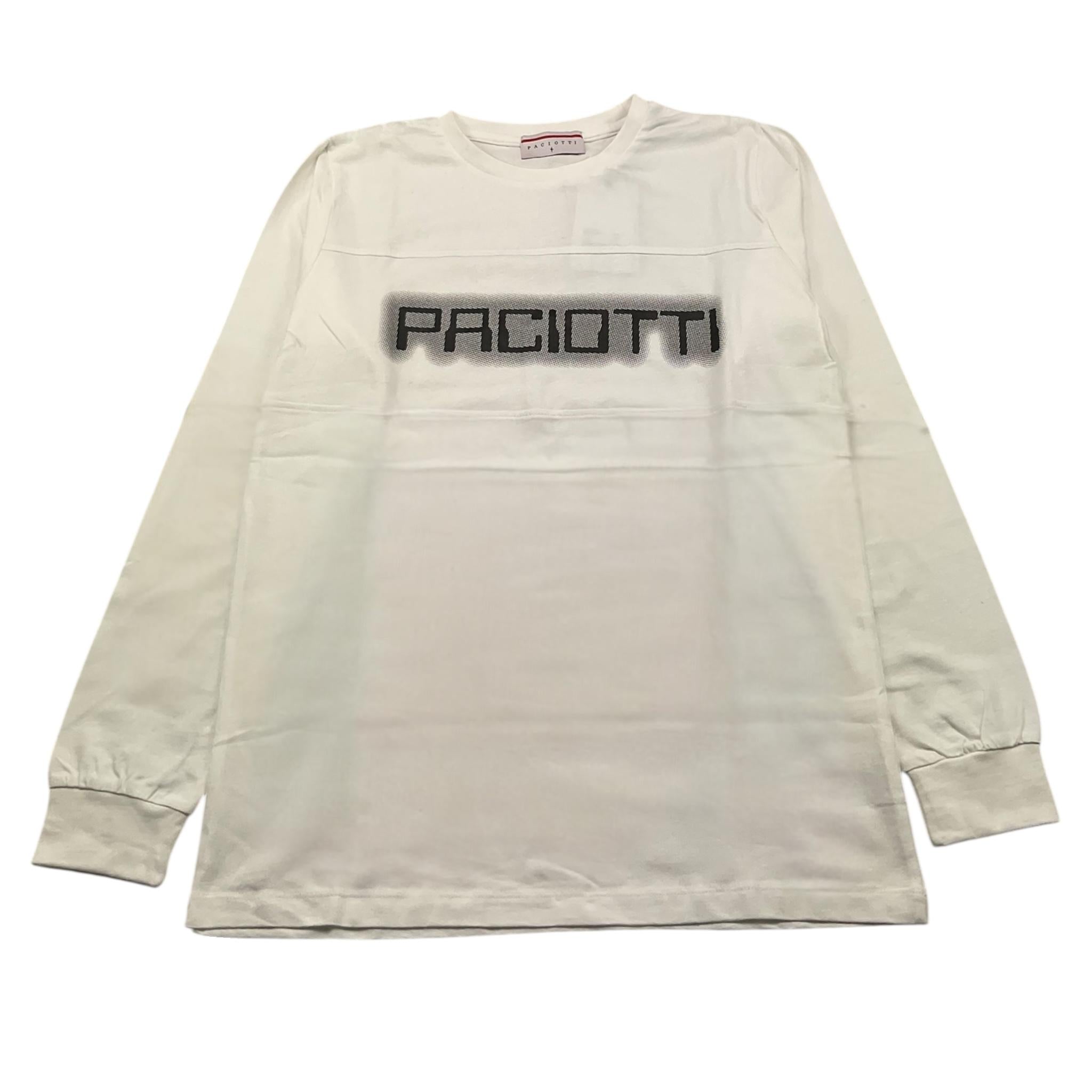 CESARE PACIOTTI shirt girocollo tinta unita con logo Bianco per Bambino TSP5301JX BIANCO CESARE PACIOTTI 