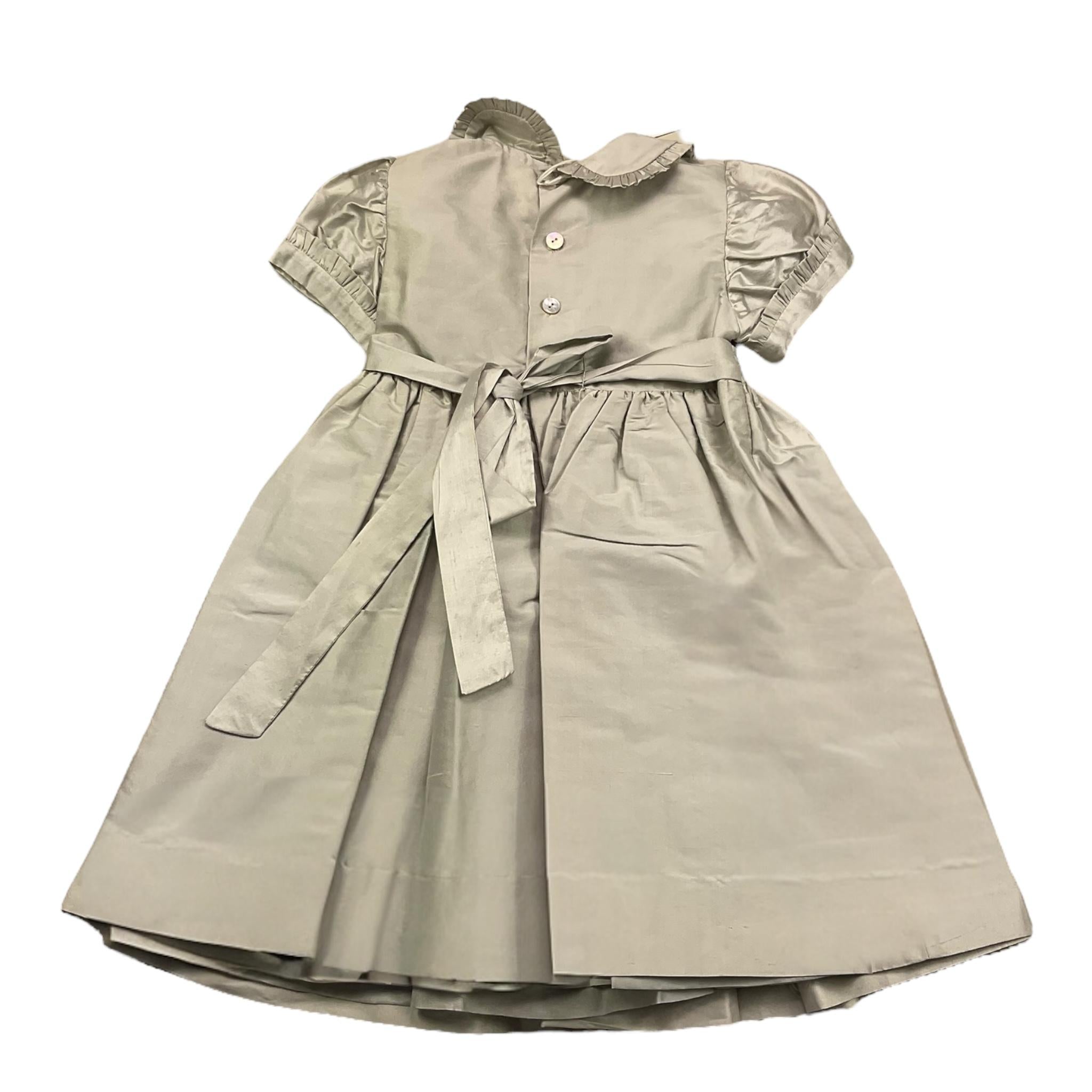 Baroni Abito Mezza Manica Tinta Unita con Colletto per Neonata 6591 GRIGIO BARONI 