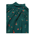 N°21 camicia tinta unita con fantasua rose Verde per Bambina N21A06 VERDE N°21 