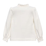 ABEL & LULA shirt tinta unita mezzo collo Bianco per Bambina 5672XX BIANCO ABEL & LULA 