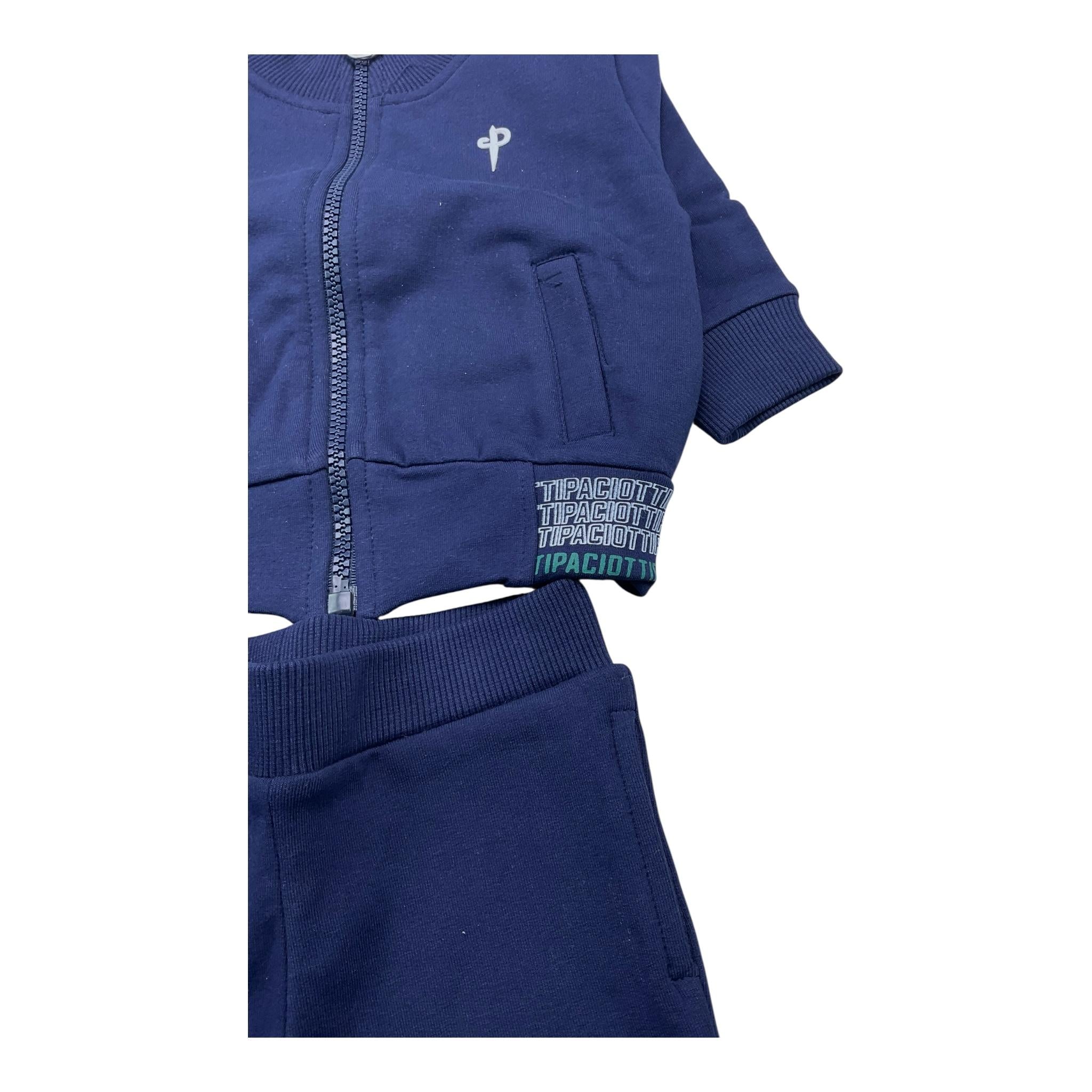 CESARE PACIOTTI completo 2 pezzi felpa-pantalone tinta unita Blu per Neonato COMP5306B BLU CESARE PACIOTTI 