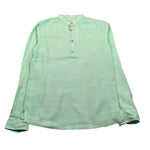 Sp1 Camicia Manica Lunga tinta unita Collo Coreano Verde Acqua per Bambino B340397 VERDE ACQUA SP1 