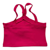 Mariuccia Fuchsia Ribbed Solid Color Top For Girls
