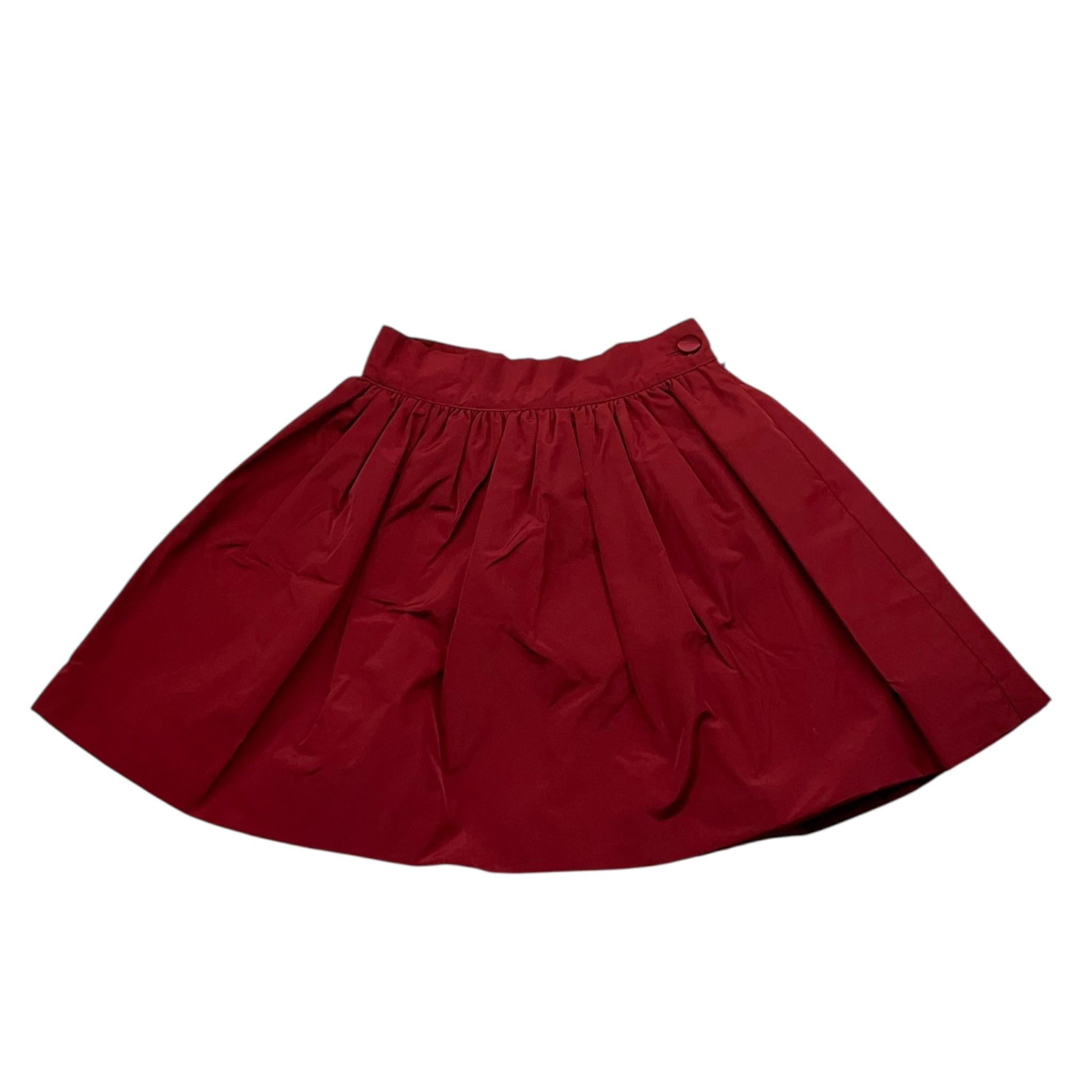LA STUPENDERIA gonna tinta unita con girovita regolabile Rosso per Bambina TJGN44 ROSSO LA STUPENDERIA 