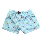 Saint Barth Costume Modello Boxer Tinta Unita con Stampa per Bambino 00995L BIANCO SAINT BARTH 