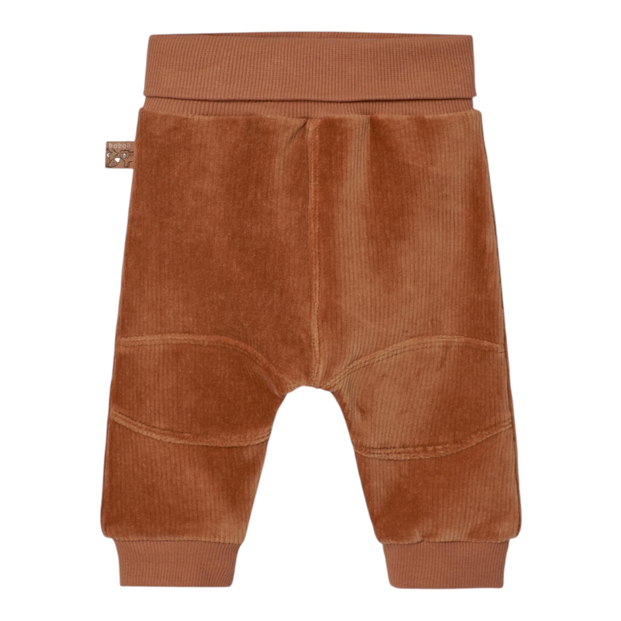 BOBOLI pantalone in camoscio tinta unita  Cammello per Neonato 129169 CAMMELLO BOBOLI 