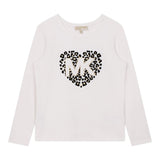 MICHAEL KORS shirt girocollo tinta unita Bianco per Bambina R15202 BIANCO MICHAEL KORS 