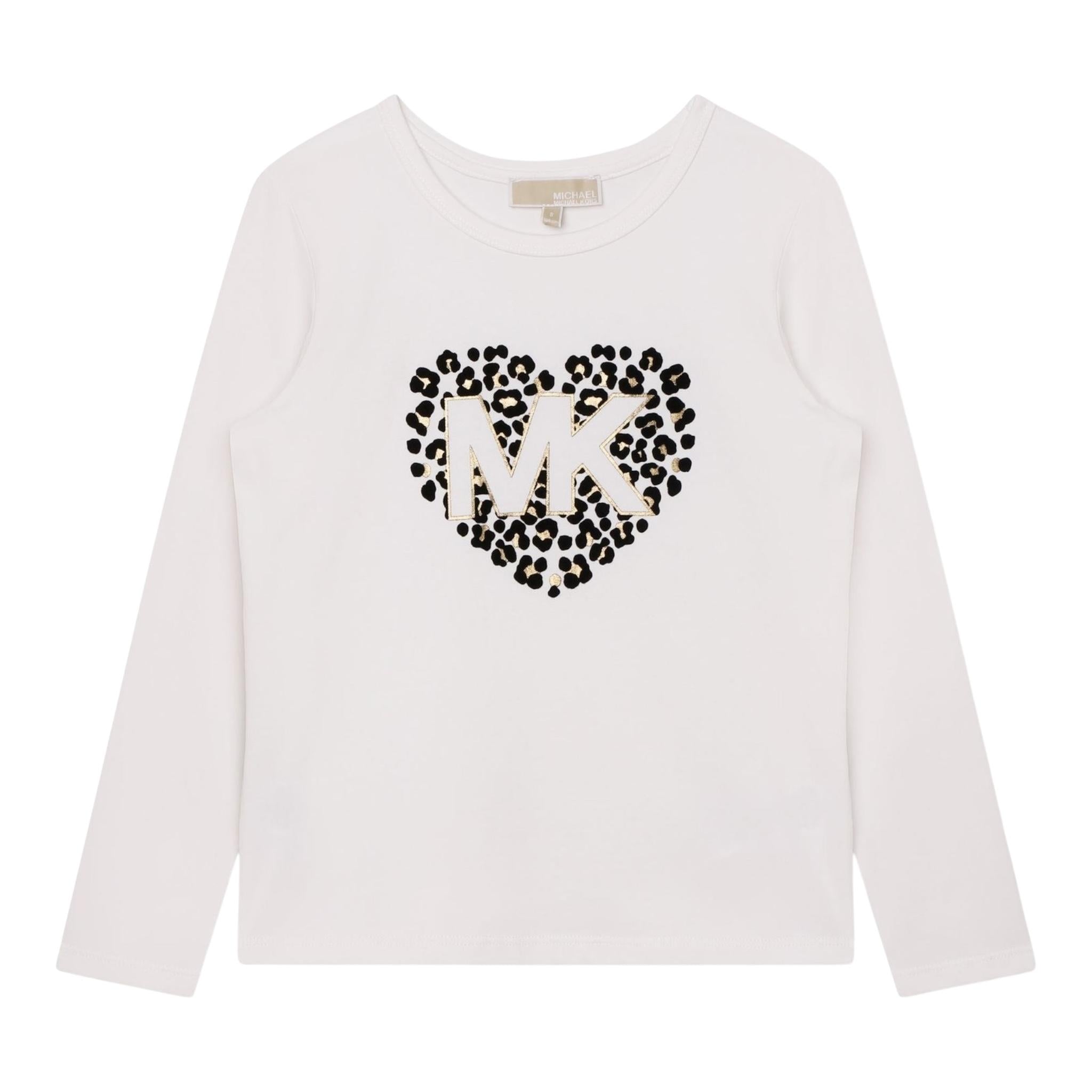 MICHAEL KORS shirt girocollo tinta unita Bianco per Bambina R15202 BIANCO MICHAEL KORS 