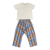 Never Too 2 Piece Set T-Shirts-White Pants For Newborn