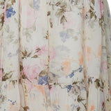 Dixie Abito Tinta Unita con Fantasia Fiori per Bambina AB57364G39 BEIGE DIXIE 