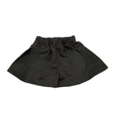 Bamboom+Babies Solid Color Shorts with Elastic Waistband Black for Newborn Baby Girl
