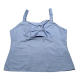 Lu Lu By Miss Grant Top Bretelline tinta unita Azzurro Polvere per Bambina LL2732 AZZURRO POLVERE LU LU BY MISS GRANT 