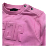 John Richmond Felpa Chiusa Girocollo Tinta Unita per Neonata RIP26029FE ROSA JOHN RICHMOND 