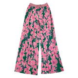 Coconudina Floral Print Palazzo Pants Pink/Green for Girls