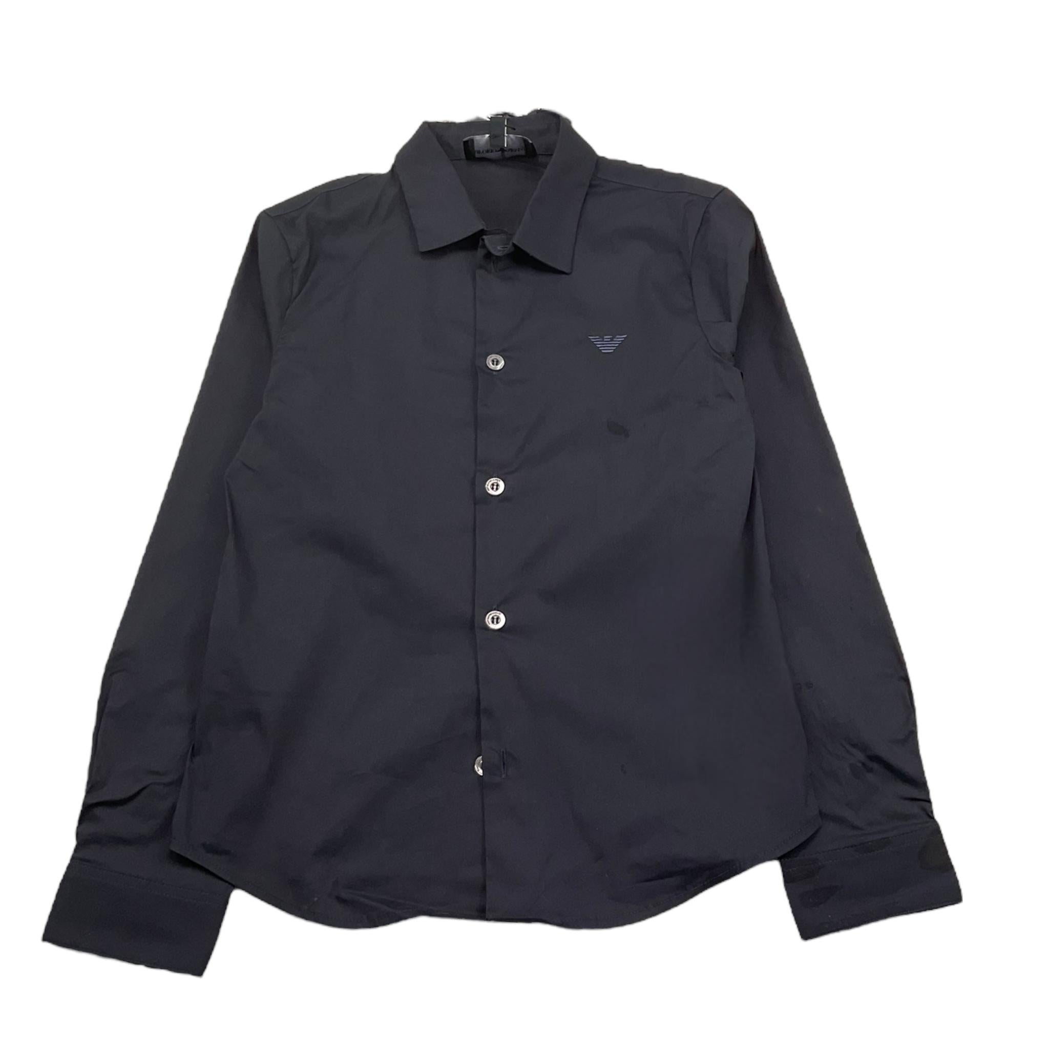 Emporio Armani Camicia Manica Lunga Tinta Unita per Bambino 8N4C09 BLU EMPORIO ARMANI 