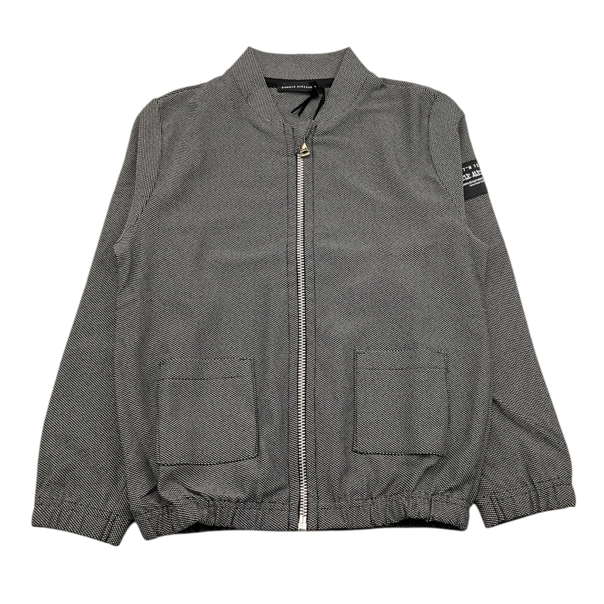 DANIELE ALESSANDRINI felpa tinta unita con zip Nero per Bambino 1291F00076JX NERO DANIELE ALESSANDRINI 