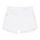 Msgm Short Solid Color With Adjustable Waist And White Logo Print For Girls