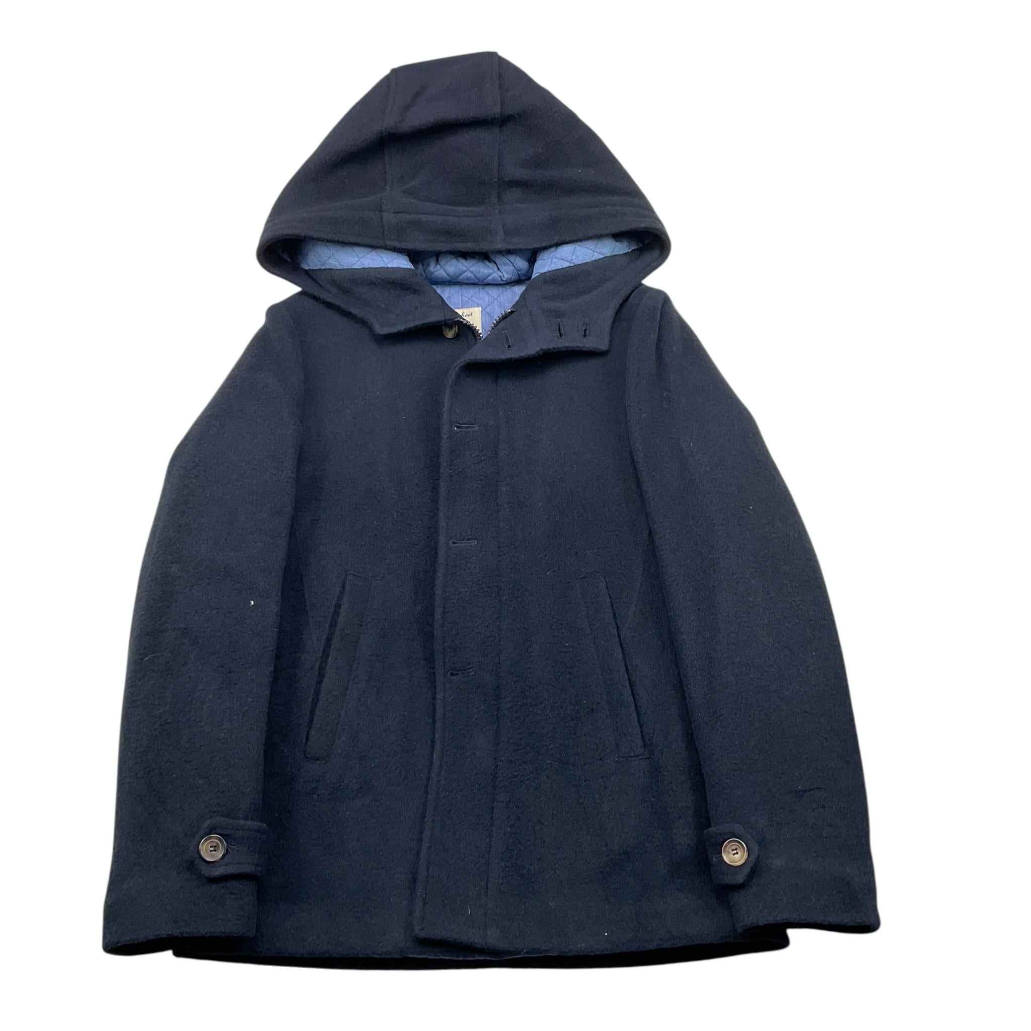 NUPKEET cappotto tinta unita con cappuccio Blu per Bambino 94NK201 BLU NUPKEET 