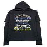 JOHN RICHMOND felpa chiusa con cappuccio tinta unita con stampa Nero per Bambino RBA25205FE NERO JOHN RICHMOND 
