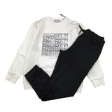 CESARE PACIOTTI completo bicolore 2pz felpa-pantalone Bianco/nero per Bambino COMP5304J BIANCO/NERO CESARE PACIOTTI 