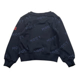 Most Los Angeles Crewneck Sweatshirt Solid Color Logo Blue For Newborn