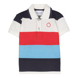 Trussardi Polo Half Sleeve Multicolor Striped Pattern for Newborns