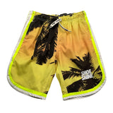 Shoe Costume Bermuda Solid Color With Yellow Pattern For Boys