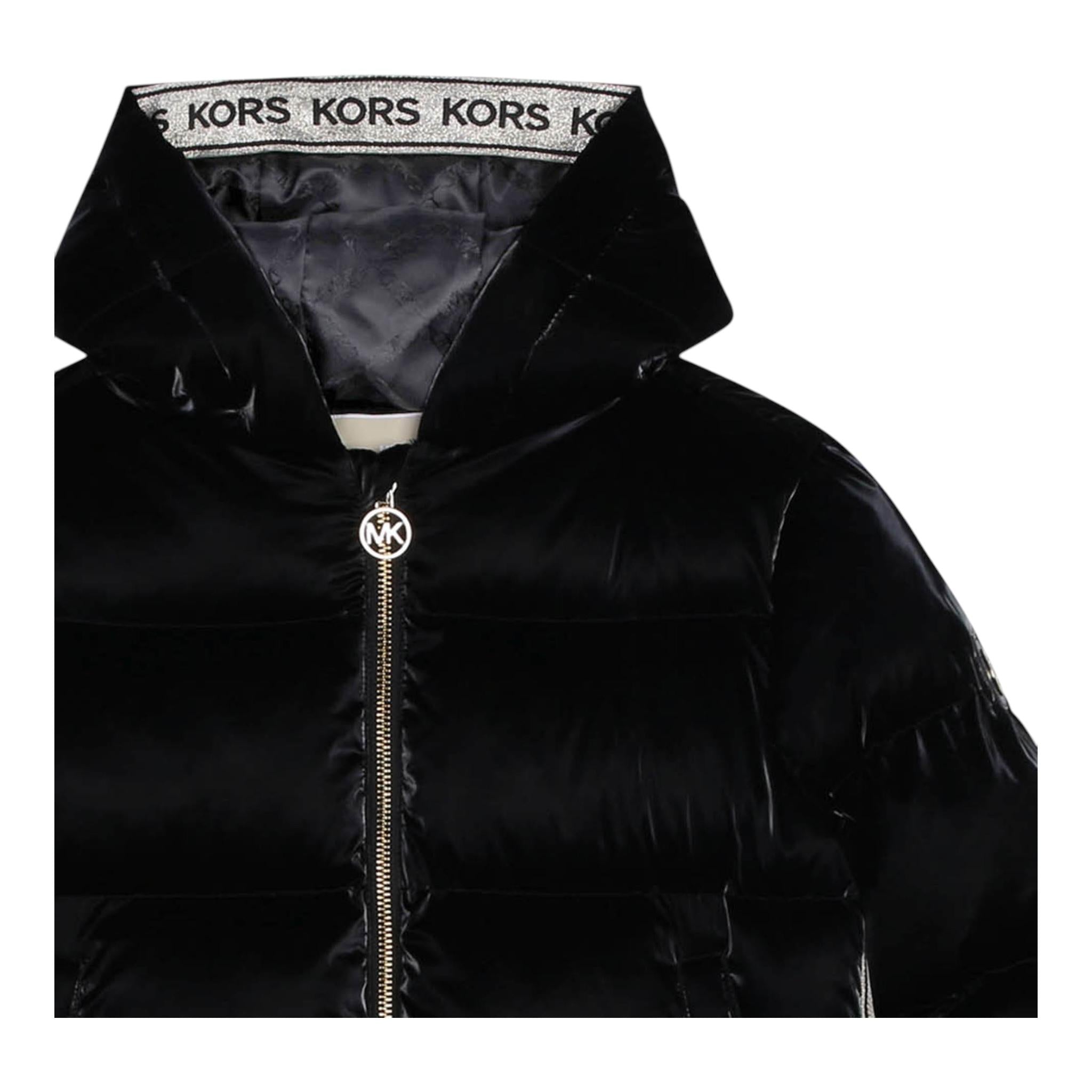 MICHAEL KORS giubbini tinta unita con cappuccio Nero per Bambina R30185 NERO MICHAEL KORS 