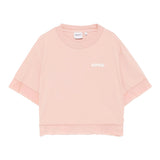 Aspesi T-Shirt Girocollo Tinta Unita con Logo per Bambina S25029TSM7038X ROSA ASPESI 