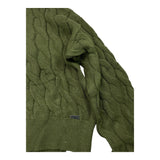 LIU JO maglia girocollo tinta unita con trecce Verde per Bambina GF4214 VERDE LIU JO 