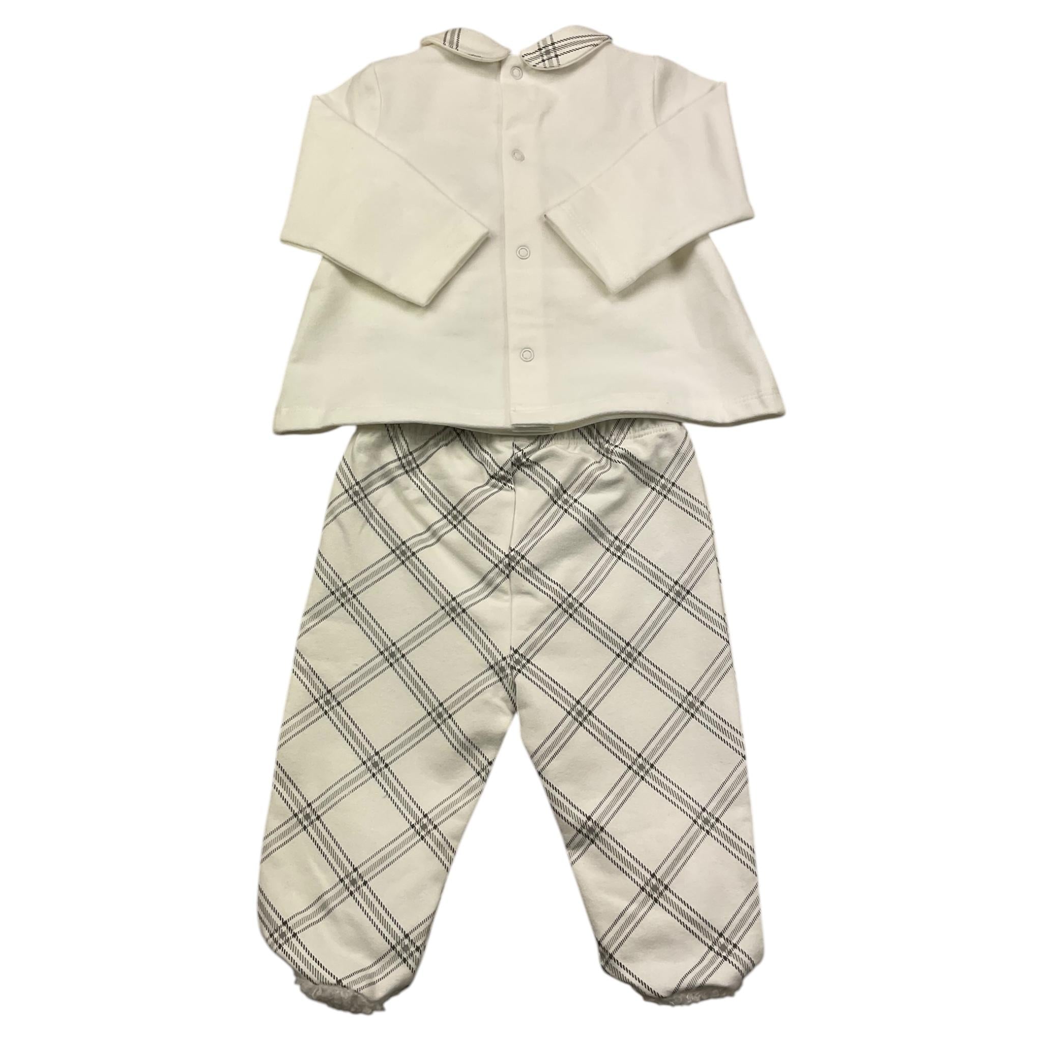 LE BEBE' completo 2 pezzi shirt-ghettina tinta unita Bianco per Neonata LBG5973 BIANCO LE BEBE' 