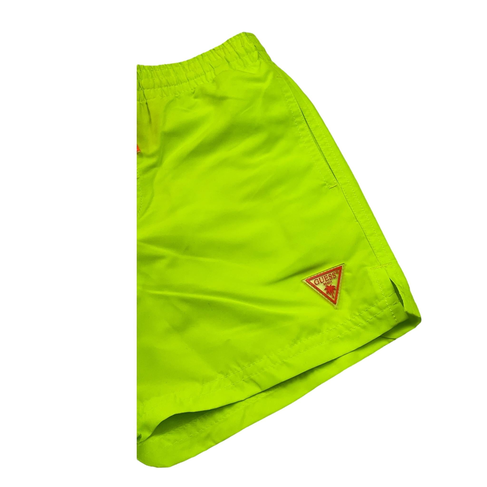 Guess Costume Tinta Unita con Logo per Bambino L5GZ00 VERDE FLUO GUESS 