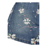 Ermanno Scervino Solid Color Denim Skirt With Adjustable Waist Blue For Girls