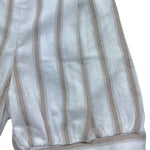 Manuel & Frank Salopette Tinta Unita con Fantasia A Righe per Neonato MF2483I BIANCO/BEIGE MANUEL & FRANK 