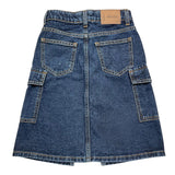 DIXIE gonna in denim tinta unita con girovita regolabile Blu per Bambina GB37010G67 BLU DIXIE 