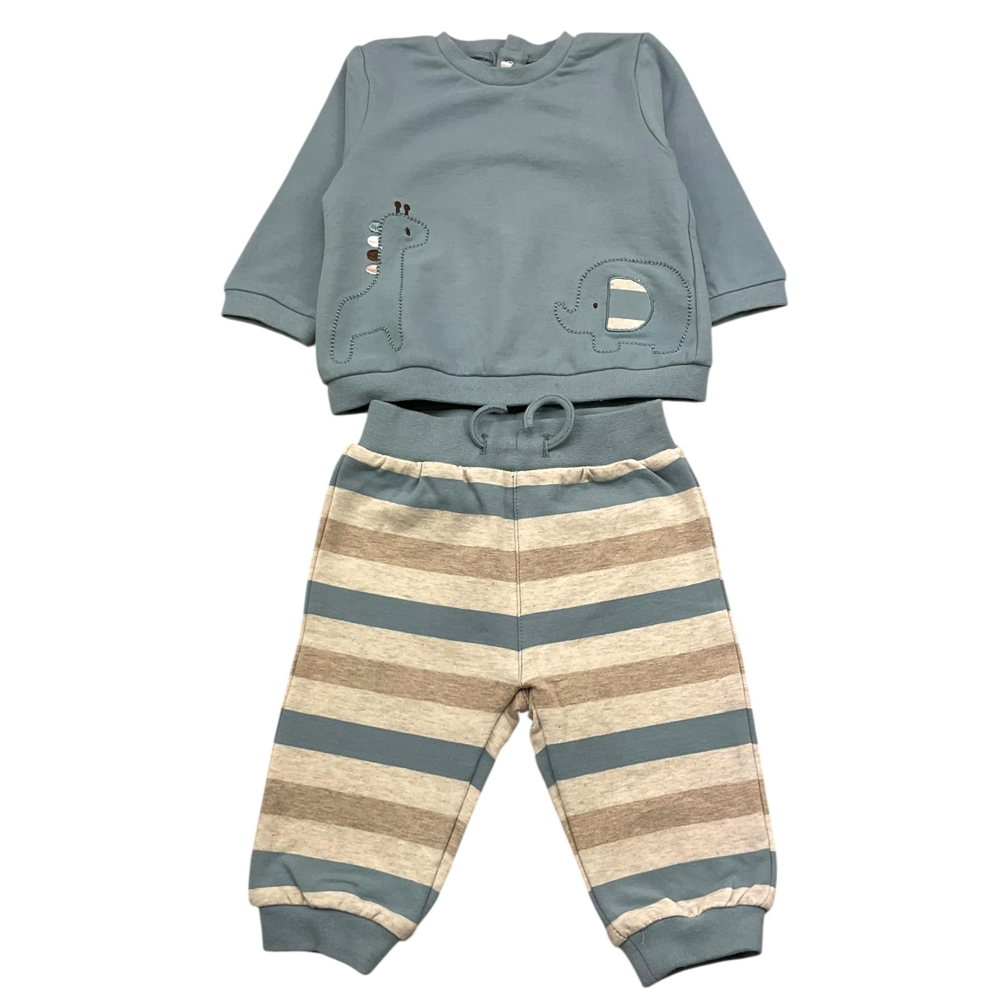 MAYORAL completo 2 pezzi felpa-pantalone bicolore Azzurro per Neonato 26233 AZZURRO MAYORAL 
