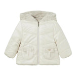 MAYORAL giubbino reversibile tinta unita con zip e cappuccio Panna per Neonata 2480X PANNA MAYORAL 