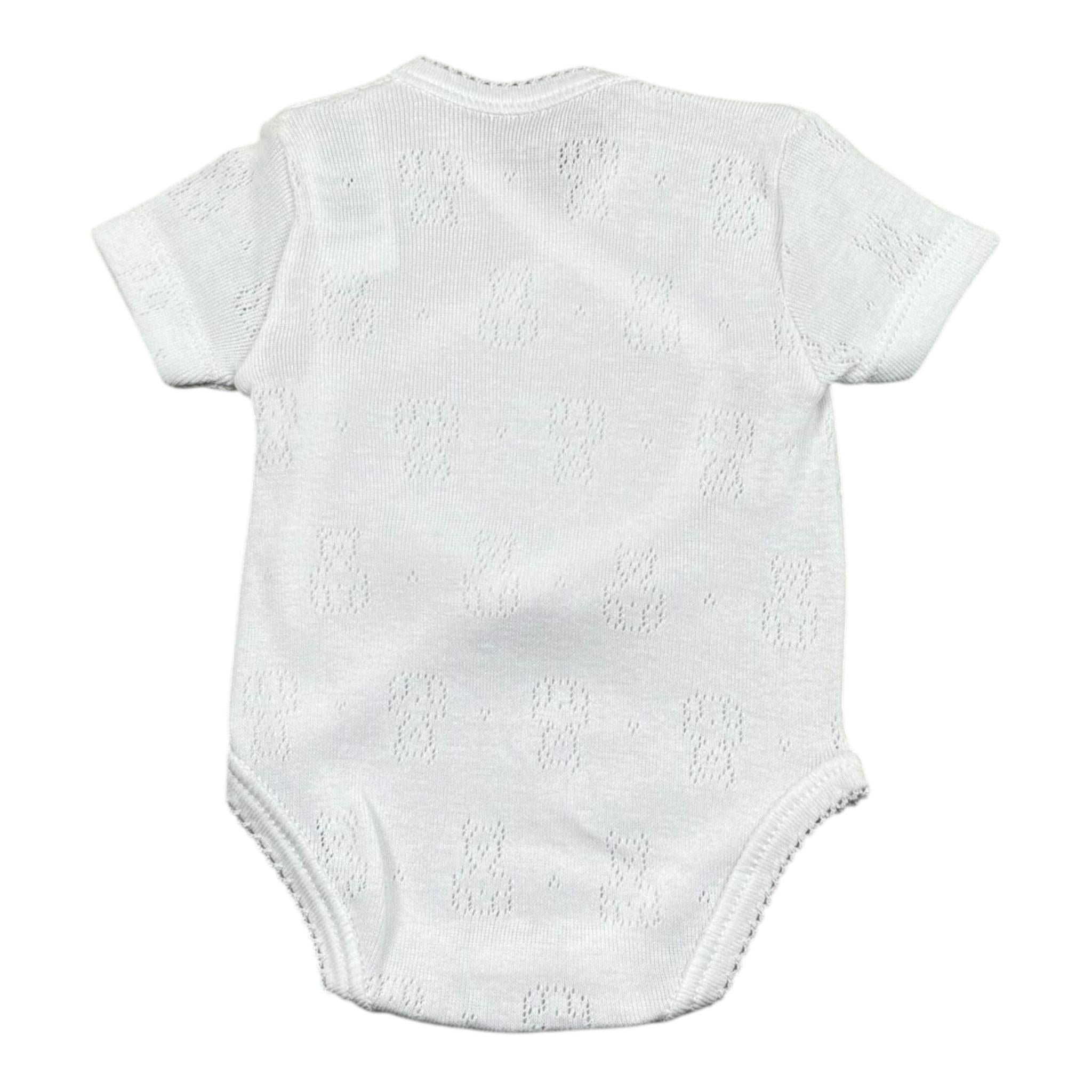 Calamaro Body Tinta Unita Mezza Manica per Neonata FJDJJD BIANCO CALAMARO 