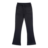 Juicy Couture Black Flare Solid Suede Pants for Girls