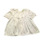 Wedoble Cream Solid Color Half Sleeve Shirt For Baby Girl