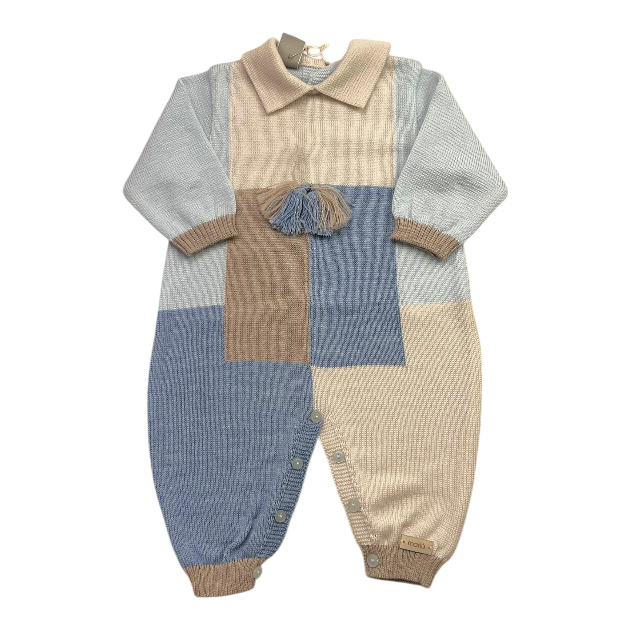 MARLU' tutina multicolor con applicazioni Beige per Neonato IG6610 BEIGE MARLU' 
