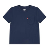 Levi'S T-Shirt Girocollo Tinta Unita con Stampa per Bambino 9EM359 BLU LEVI'S 