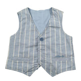 Mini Banda Gilet Tinta Unita per Neonato 38697 AZZURRO MINI BANDA 