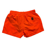 Refrigiwear Orange Logo Print Solid Color Swimsuit For Boys
