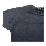 Emanuel Pris Crew Neck T-Shirt In Solid Color Knit Blue For Newborn