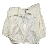 Philosophy Solid Color Long Sleeve Shirt With Cream Perforations For Girls