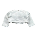 Illiana Coprispalle Tinta Unita con Fiocco per Neonata 521F BIANCO ILLIANA 