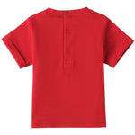 Minibanda T-Shirt Girocollo Tinta Unita con Stampa per Neonato 3B613 ROSSO MINIBANDA 