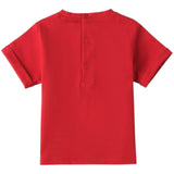 Minibanda T-Shirt Girocollo Tinta Unita con Stampa per Neonato 3B613 ROSSO MINIBANDA 