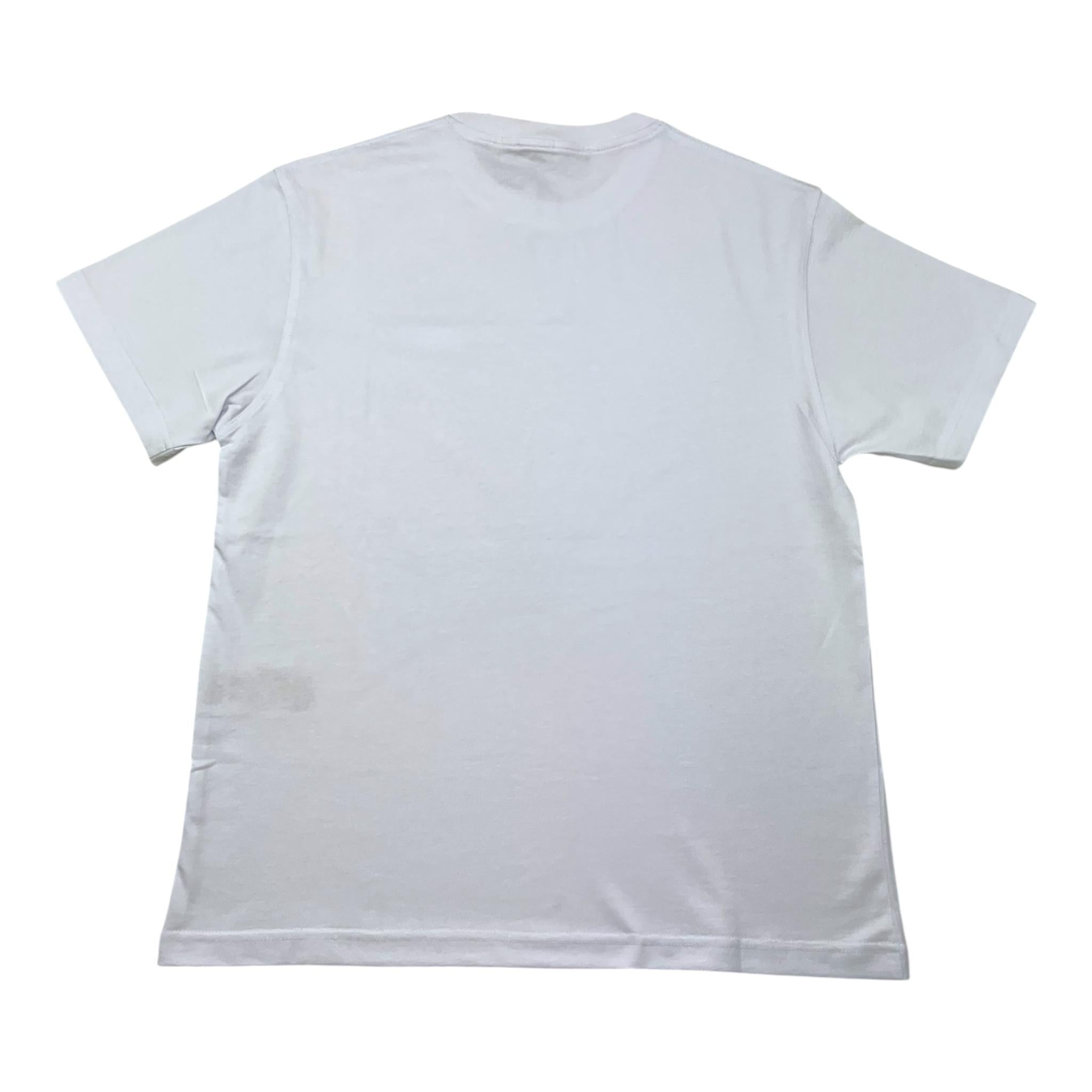 I'M BRIAN t-shirt girocollo tinta unita con logo Bianco per Bambino TS3142J BIANCO I'M BRIAN 